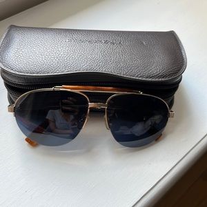 EUC Ermenegildo Zegna Mens Aviator Sunglasses